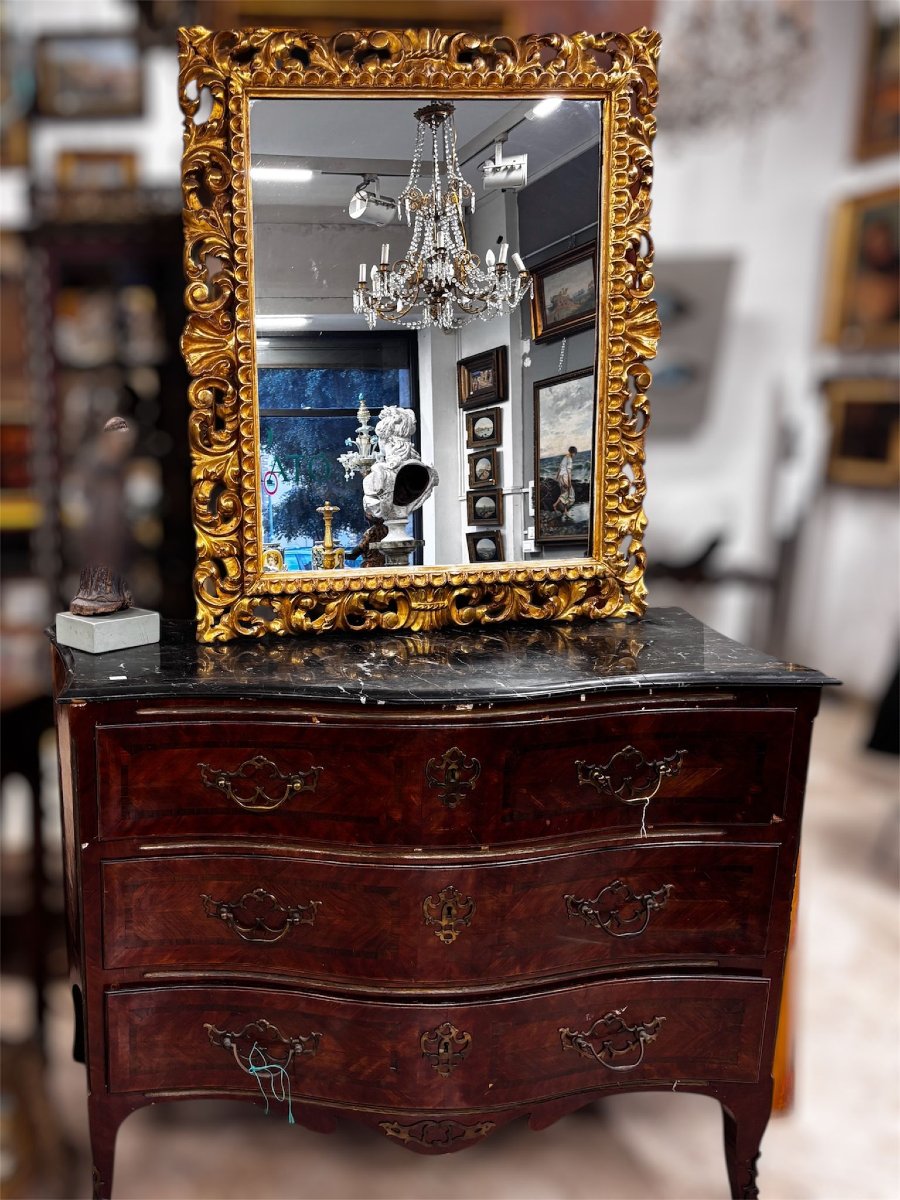grande specchiera italiana del XIX secolo .-photo-3