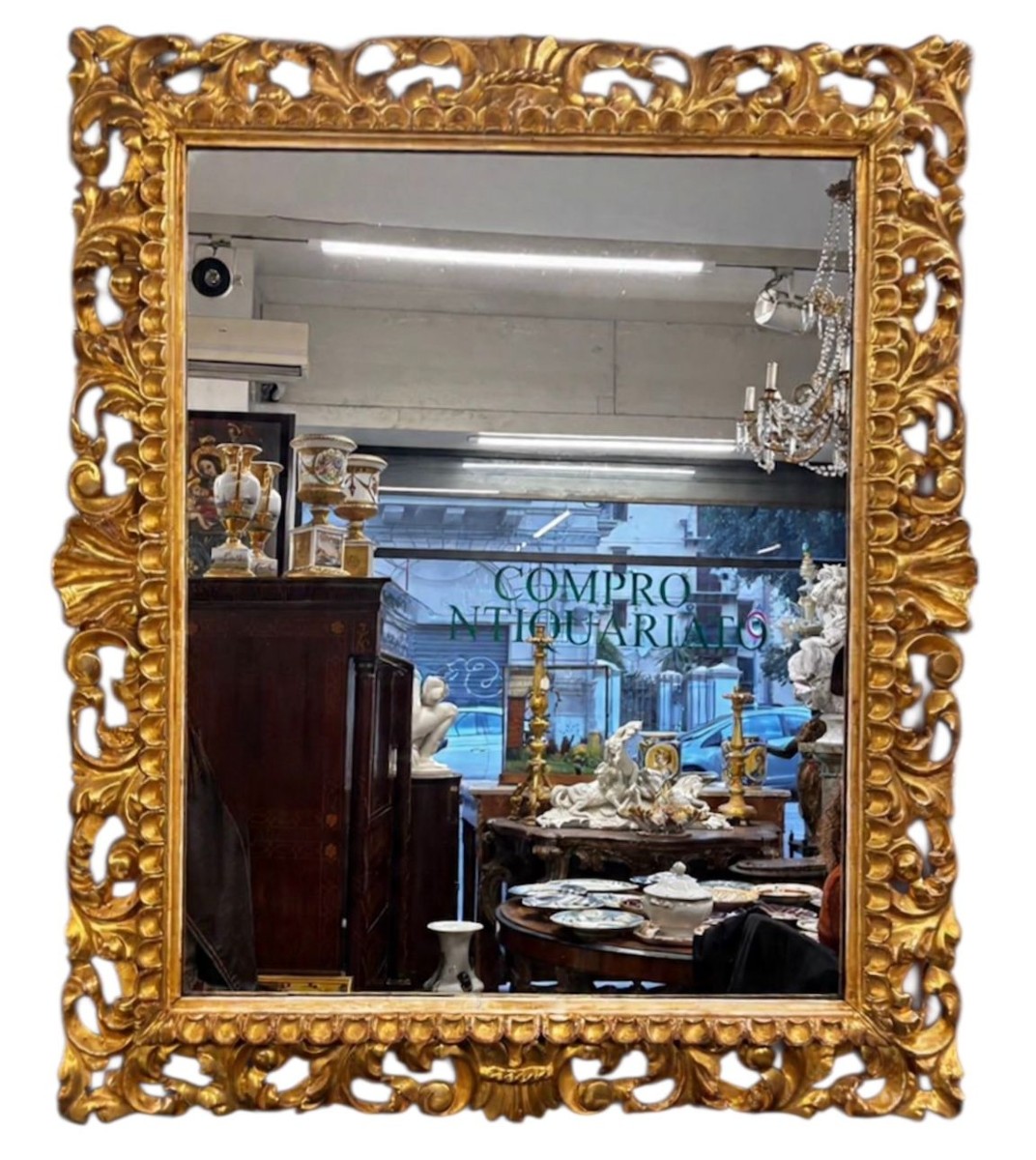 grande specchiera italiana del XIX secolo .