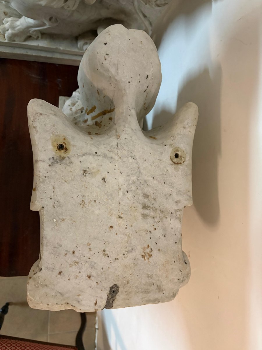 Coppia di sfingi alate in marmo – Seconda metà del XVIII secolo-photo-4