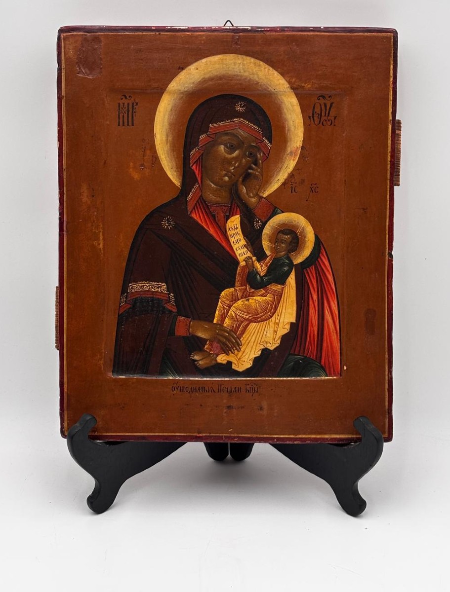 Icona russa della Madre di Dio “Eleusa” – Fine XIX secolo