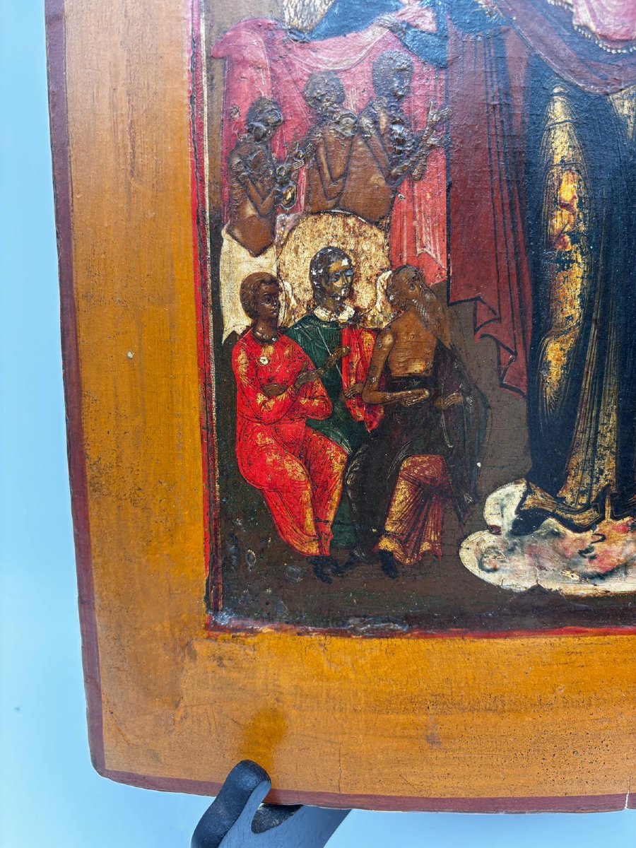Icona russa – Madre di Dio “Gioia di tutti gli afflitti” – XIX secolo-photo-4