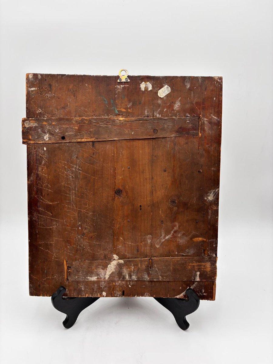 Icona Russa XIX Secolo – Santa Trinità con Santi e Angeli -photo-1