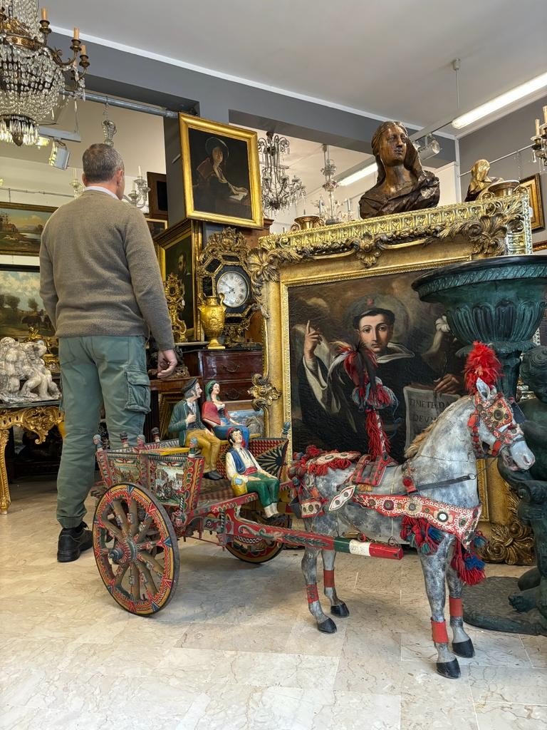 MANIFATTURA TRAPANESE PRIMA METÀ XX SECOLO,Carretto Siciliano-photo-1