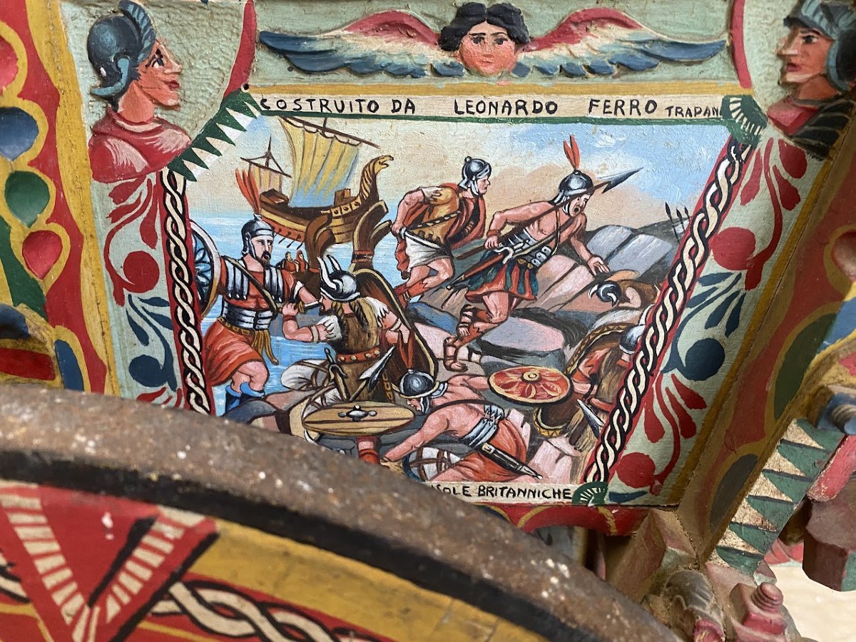 MANIFATTURA TRAPANESE PRIMA METÀ XX SECOLO,Carretto Siciliano-photo-2