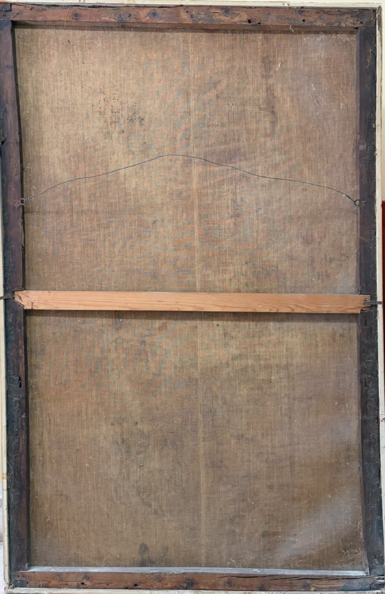 Incoronazione della Vergine Scuola siciliana, XVIII secolo Olio su tela-photo-1