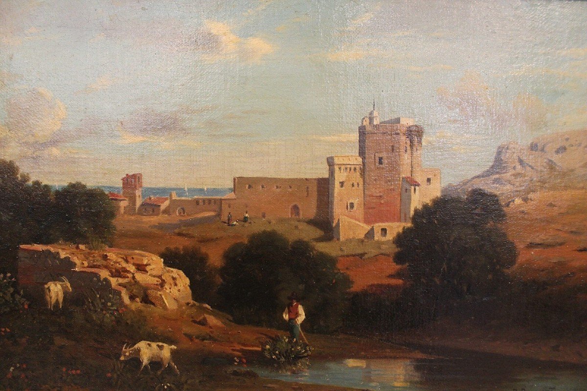 “Paesaggio mediterraneo “, F. Alfred Bonnet.-photo-2