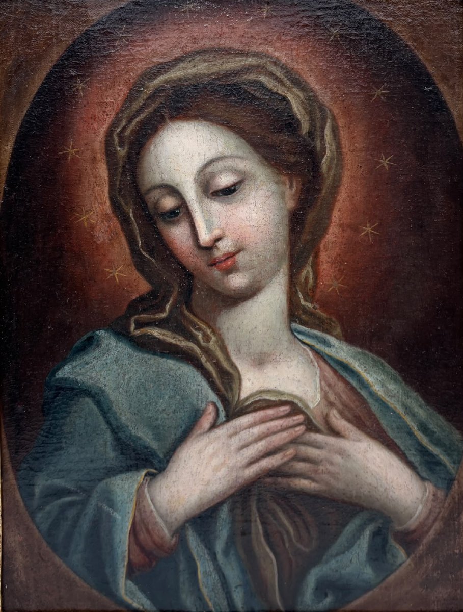Madonna in preghiera, scuola sicliana del XVIII sec.-photo-2