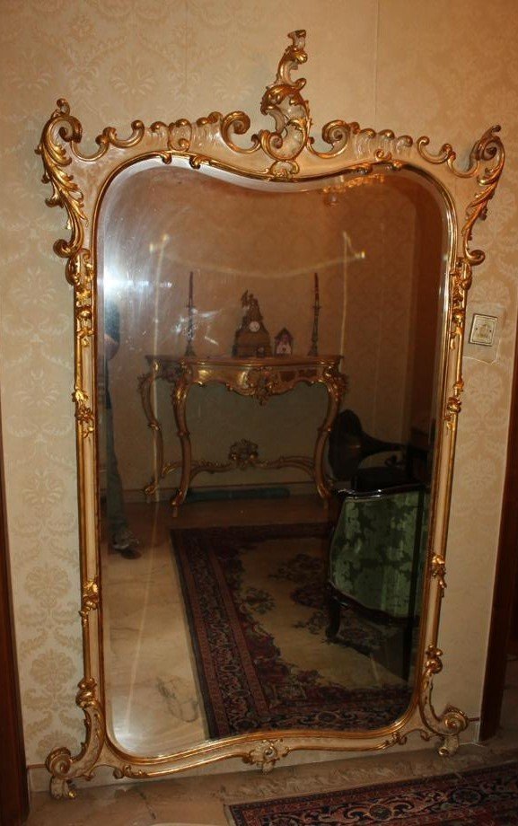 Grande Salone Luigi XV in Lacca e Oro 14 Pezzi-photo-8