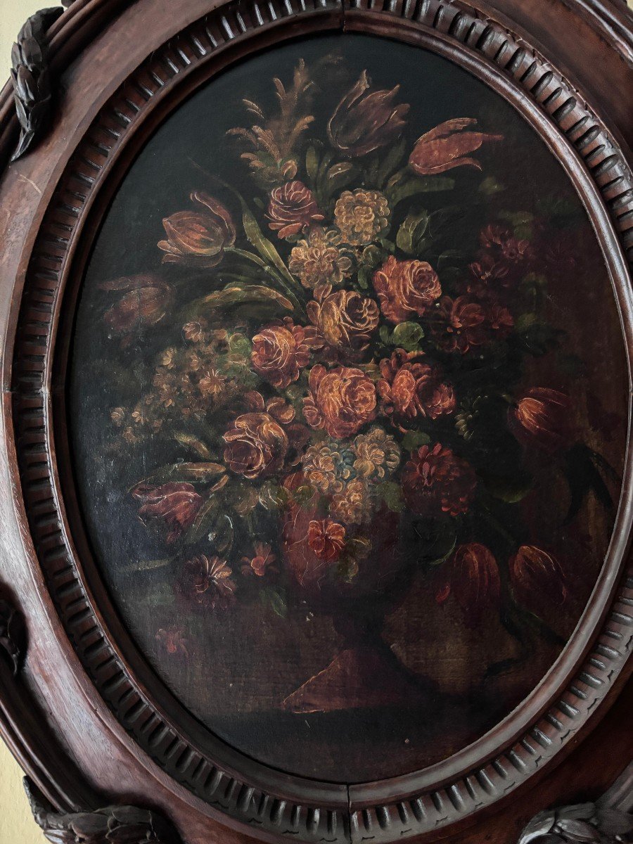 Coppia di dipinti olio su tavola, seconda metà del XIX secolo-photo-3