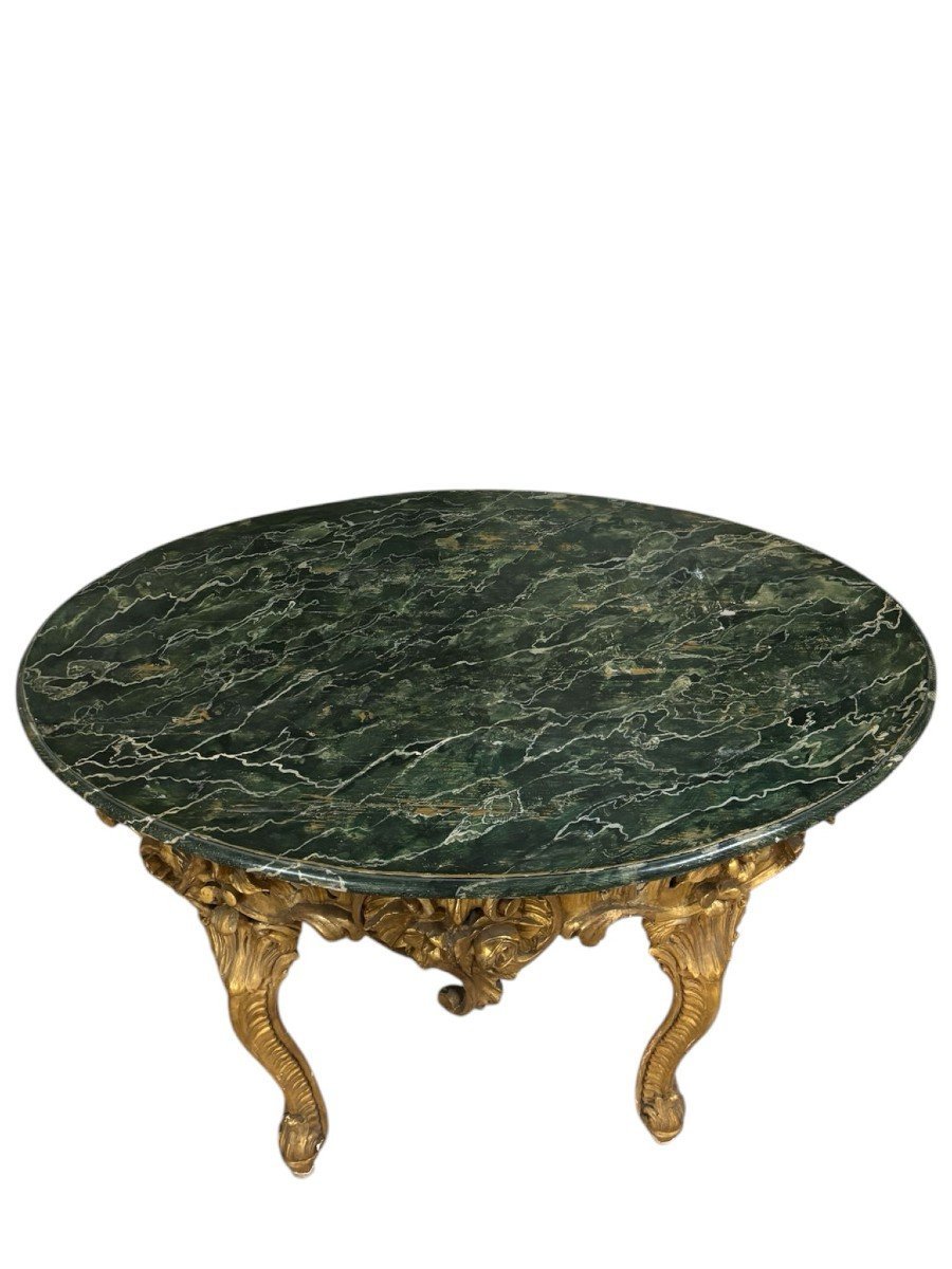 tavolino in oro zecchino stile Luigi XV 