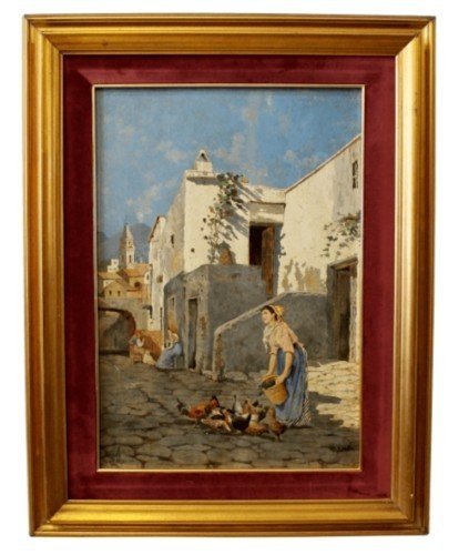 Carlo Amati (1776-1852) scena di vita popolare.