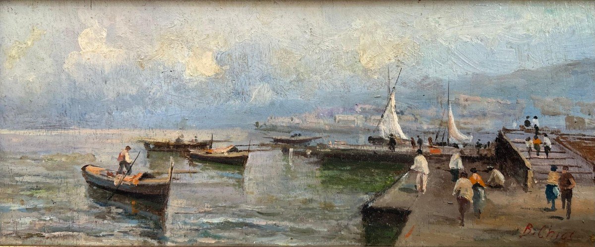 Bruno Chiosi (Napoli 1932), Marina di Pozzuoli.-photo-2