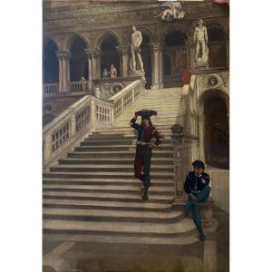 La scala dei gicanti, palazzo ducale di Venezia.