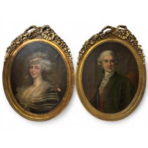 Coppia di ritratti nobiliari – XIX secolo
