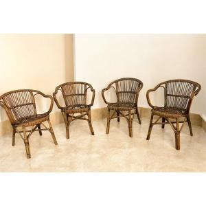 Set di 4 Poltrone da giardino M753 di Gervasoni Udine, Italia, anni '30