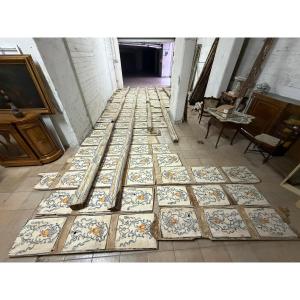 Antico soffitto in legno dipinto