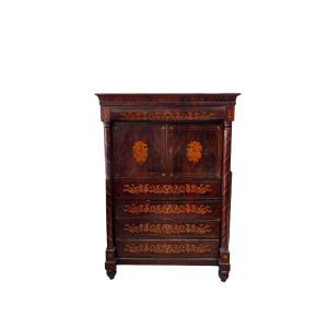 Chiffonier Carlo X, Ebanisteria Palermitana del XIX secolo.