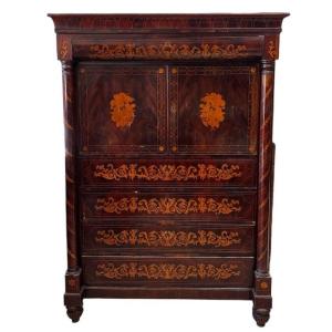 Chiffonier Carlo X, Ebanisteria Palermitana del XIX secolo.