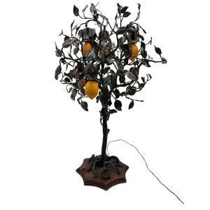 Lampada da terra Art Noveau, Francia, 1920-1930.