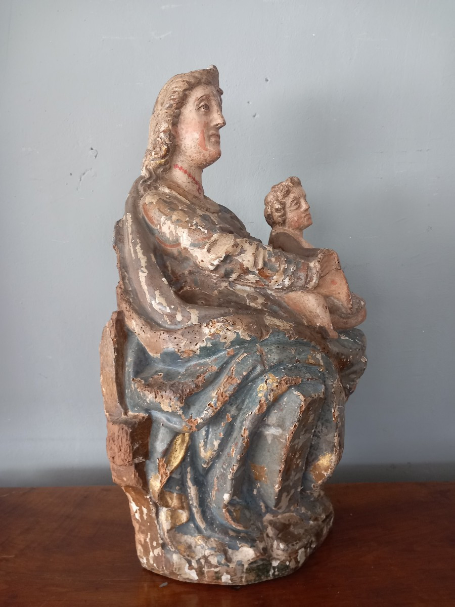 Scultura Madonna con Bambino, fine '500, Italia-photo-2