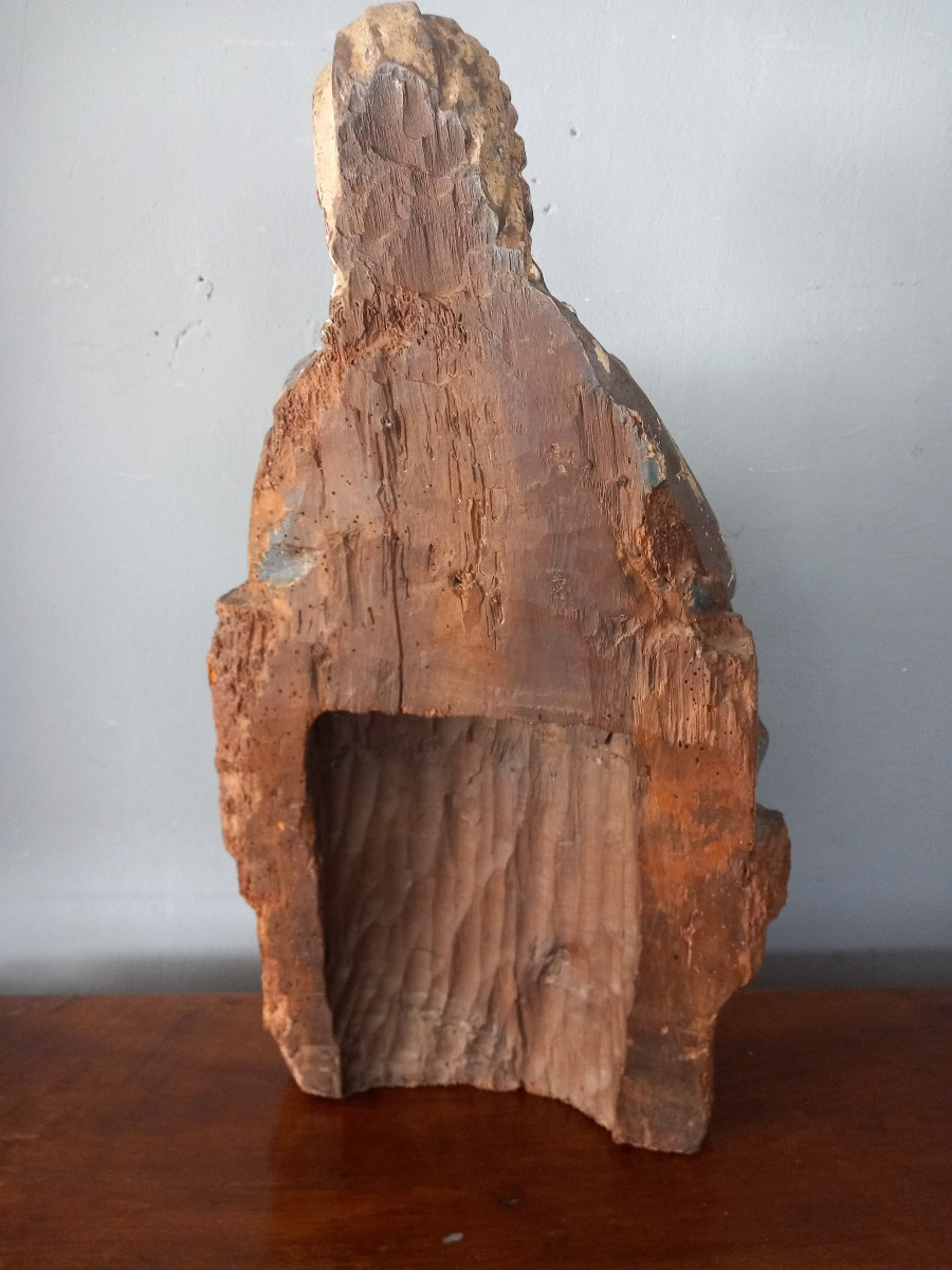 Scultura Madonna con Bambino, fine '500, Italia-photo-3