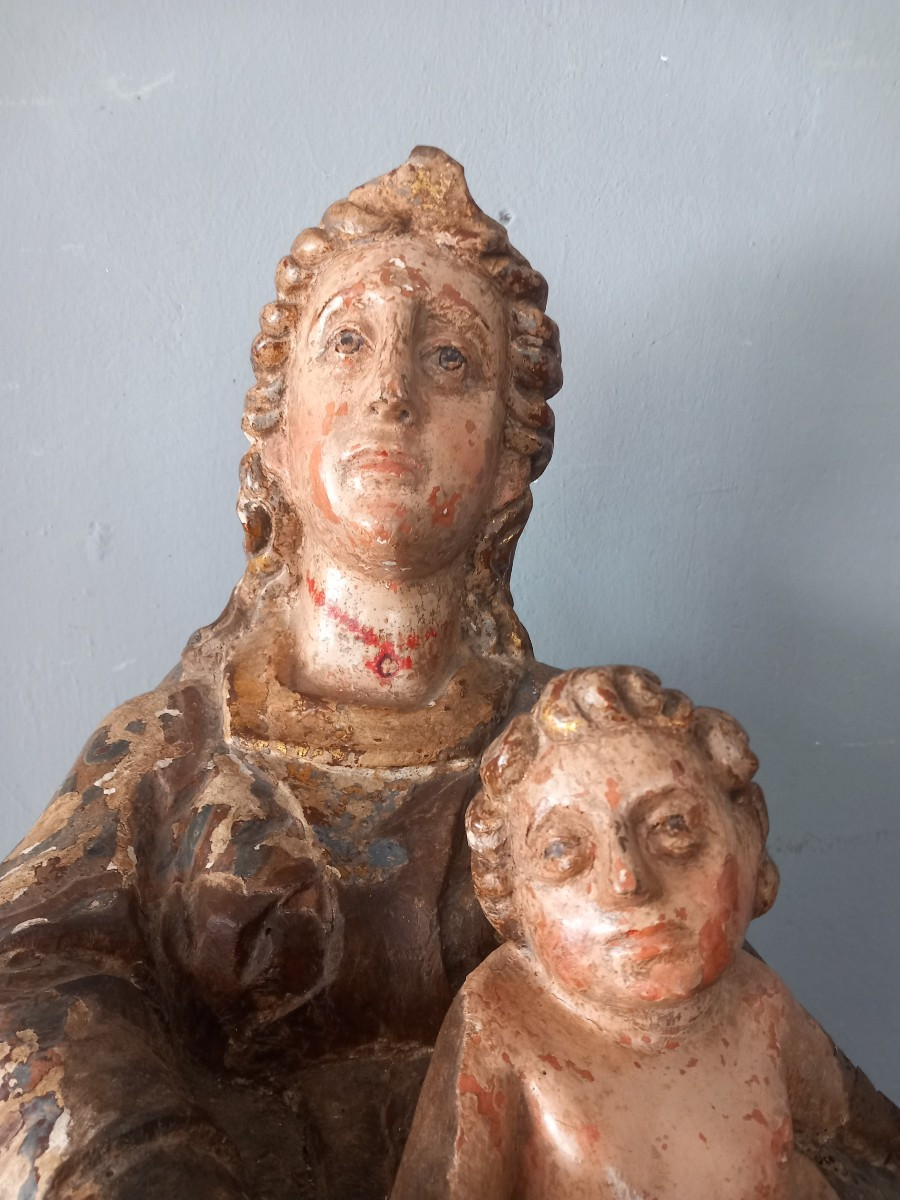 Scultura Madonna con Bambino, fine '500, Italia-photo-4