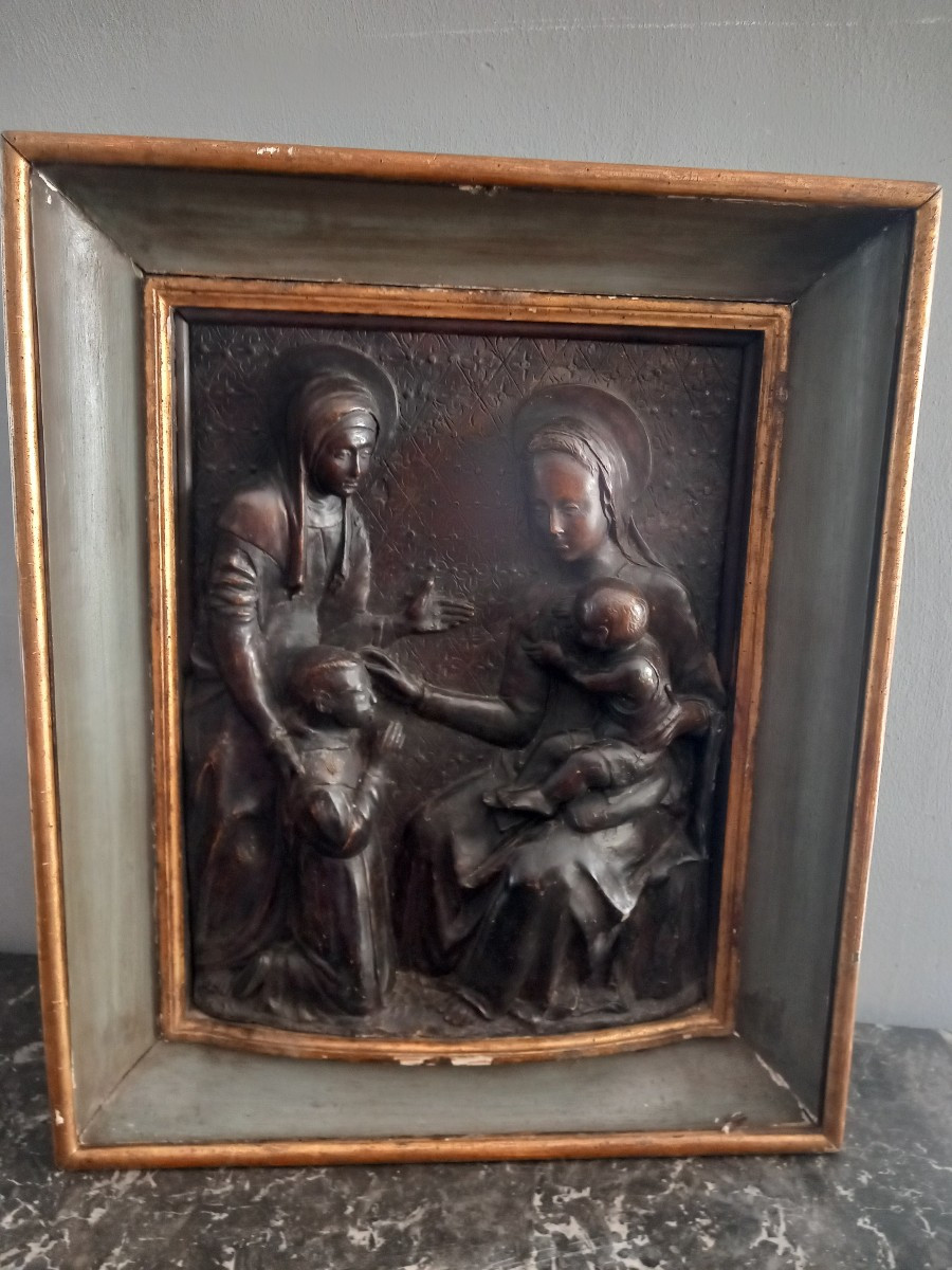 Rilievo in terracotta raffigurante scena sacra, 'fine 400, Italia