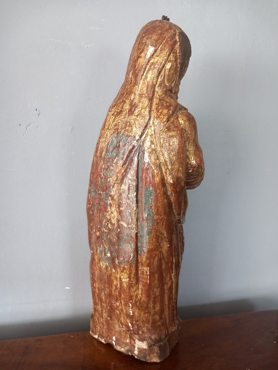 Scultura in legno - Madonna con Bambino. '500, Italia -photo-4