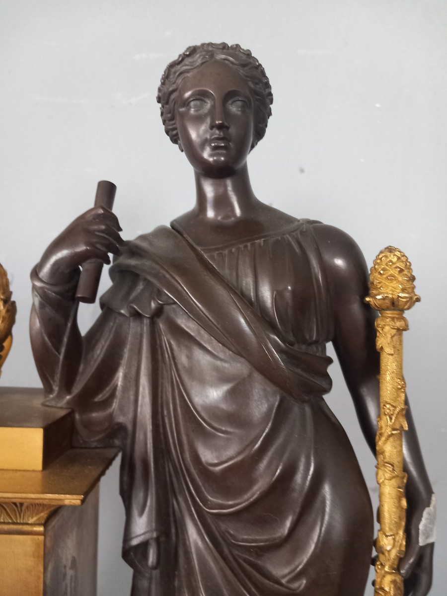 Orologio in bronzo, '800, Francia-photo-2