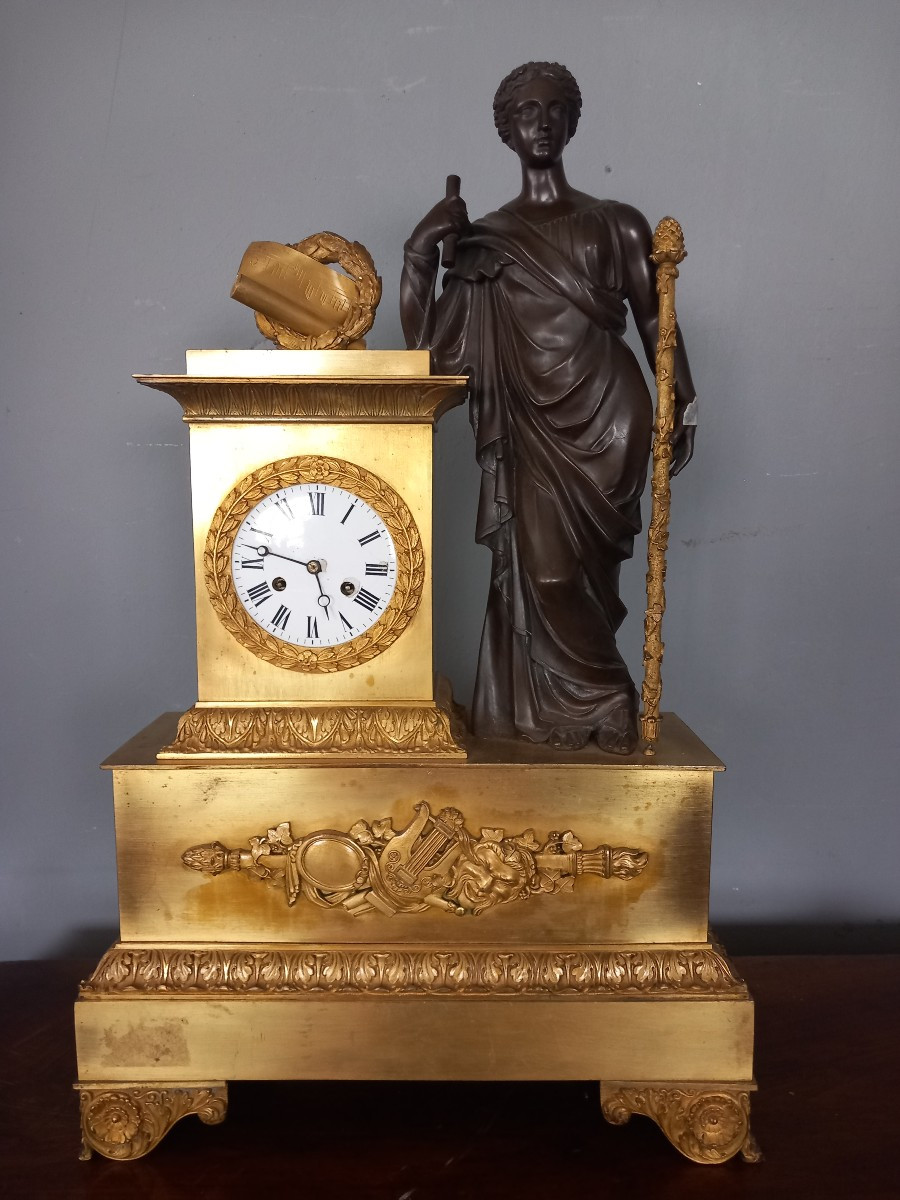 Orologio in bronzo, '800, Francia-photo-1