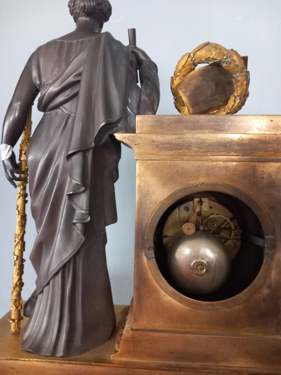 Orologio in bronzo, '800, Francia-photo-3