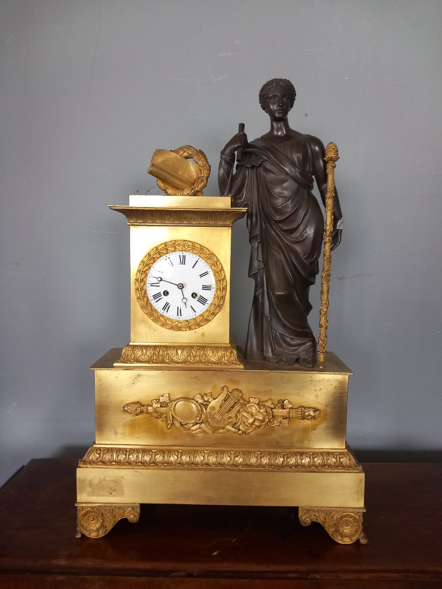 Orologio in bronzo, '800, Francia