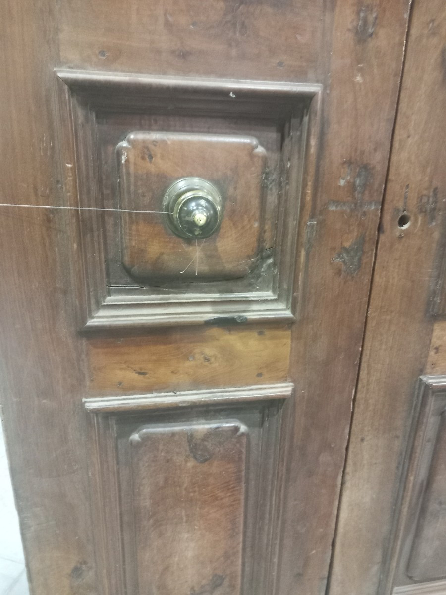 Due porte antiche in noce, '700 -photo-3