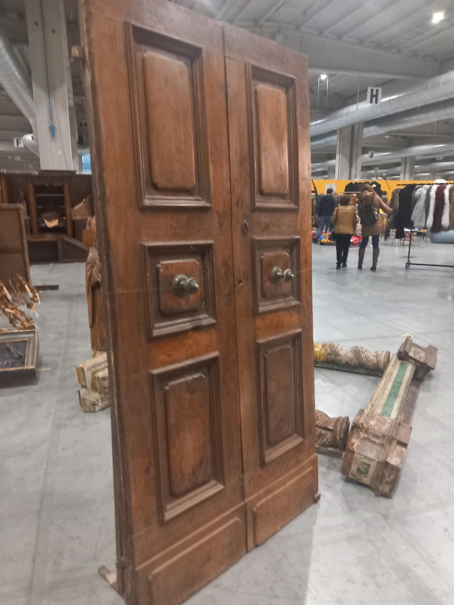 Due porte antiche in noce, '700 -photo-4