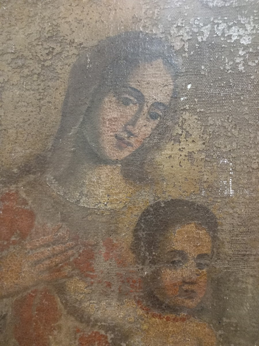 Pala d'altare raffigurante Madonna con Bambino e Santi, '600-photo-3