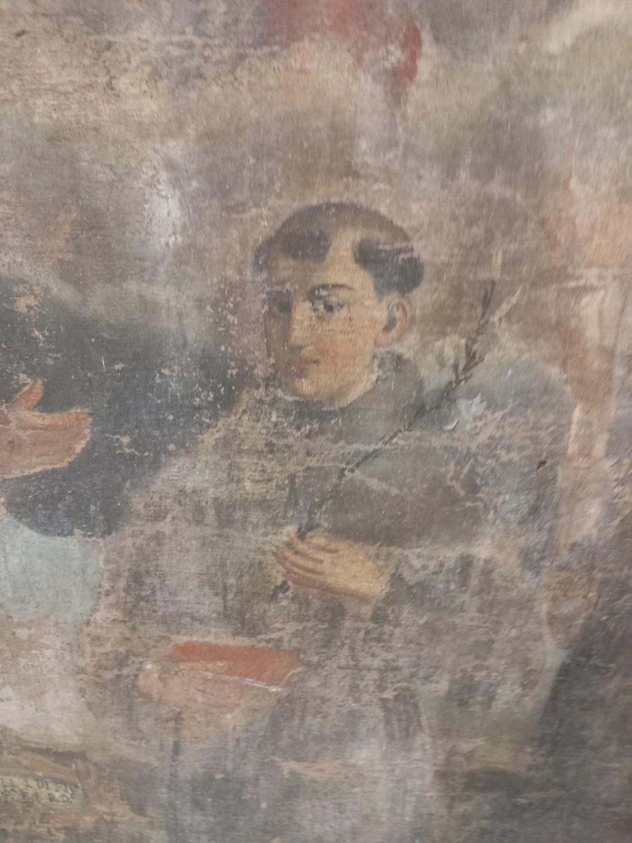 Pala d'altare raffigurante Madonna con Bambino e Santi, '600-photo-4