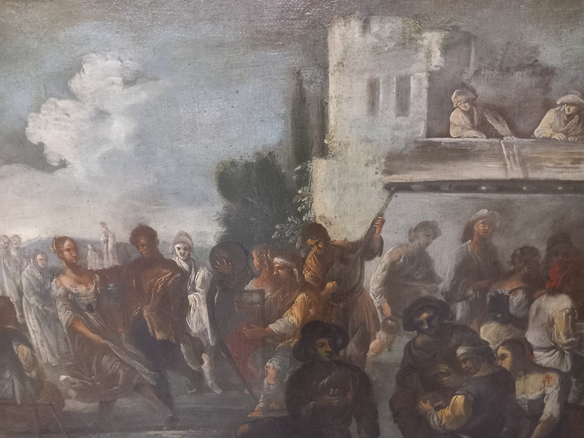 Dipinto - Festa al Castello, '700, Venezia -photo-3