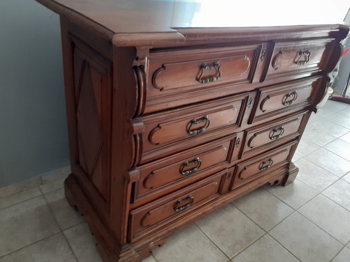 Commode Lombarde En Noyer, '600 