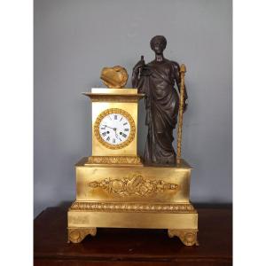 Orologio in bronzo, '800, Francia