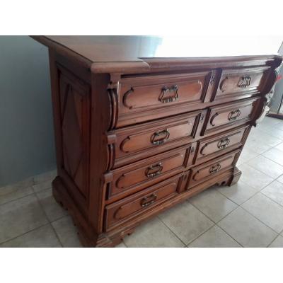 Commode Lombarde En Noyer, '600 