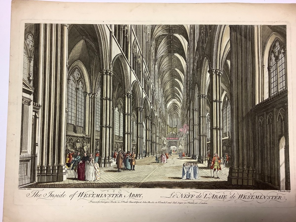 Incisione della cattedrale di Westminster Ep 1700