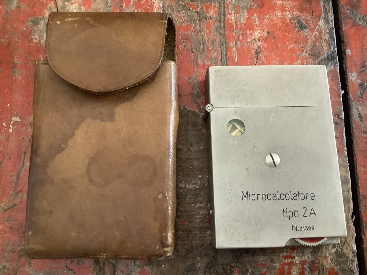 Microcalcolatore in metallo tipo 2A  Ep 1950-photo-2