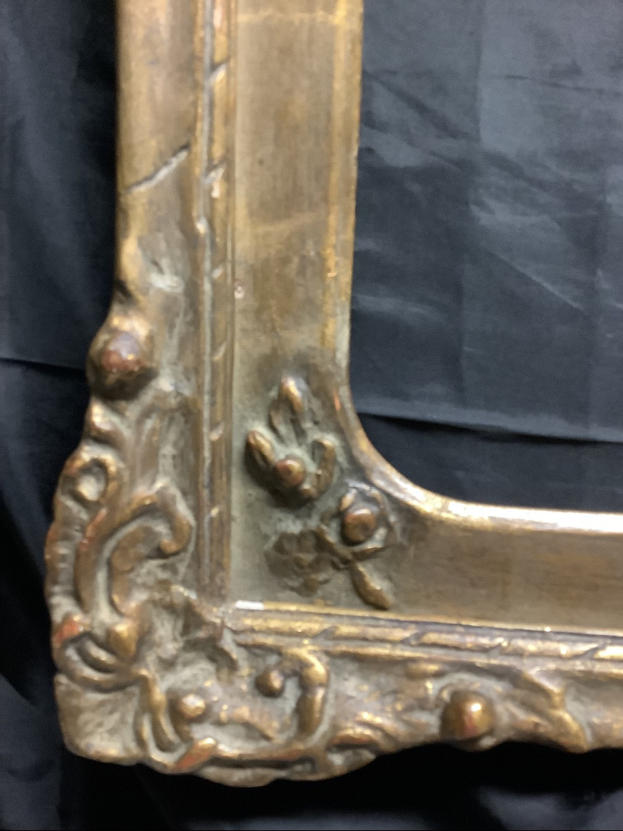 Coppia di cornici in legno intagliato e dorato Ep XXsecolo-photo-3