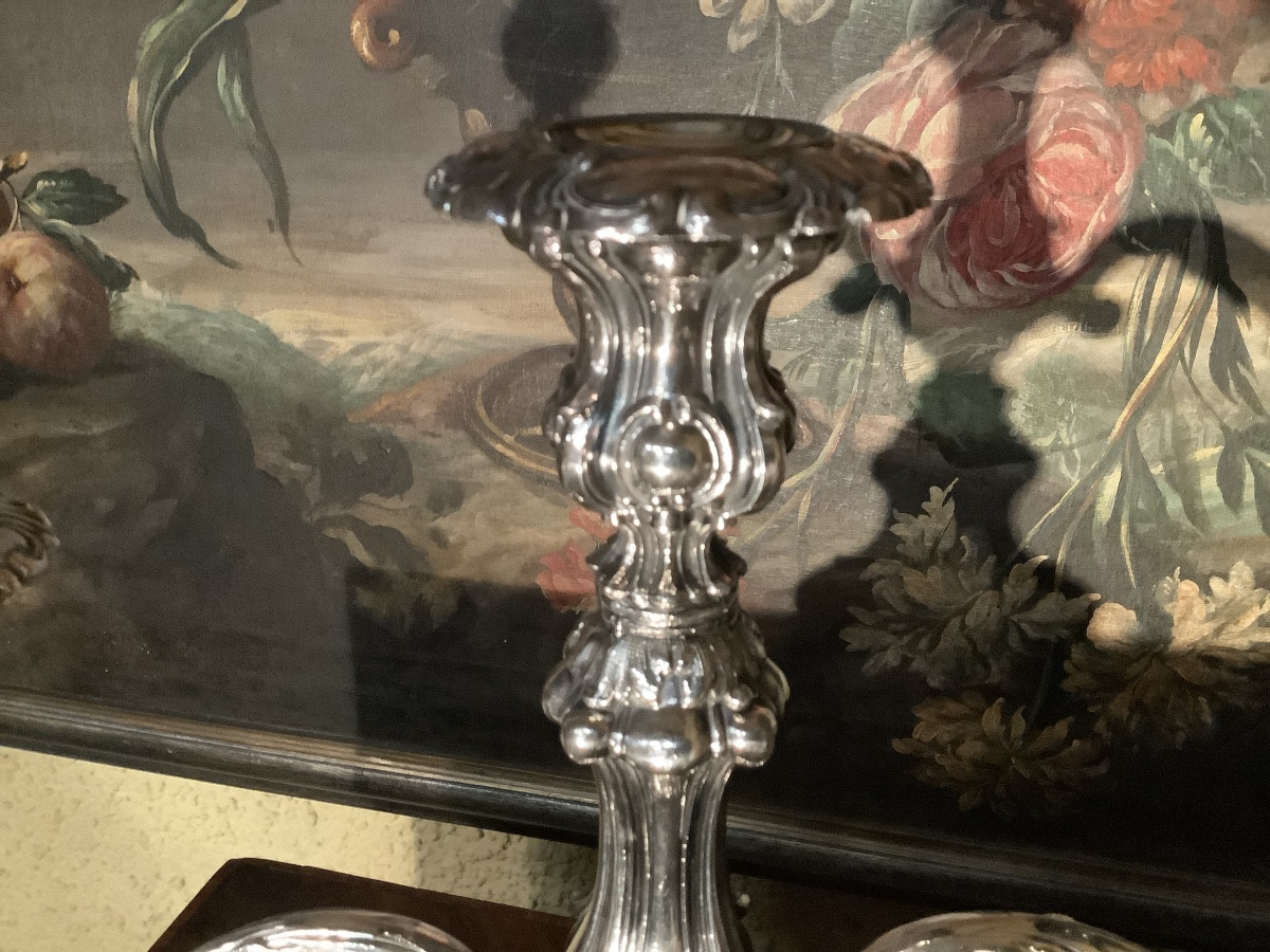 Candeliere stile barocco in scheffield di WM. Rogers Ep 800 Inghilterra-photo-3