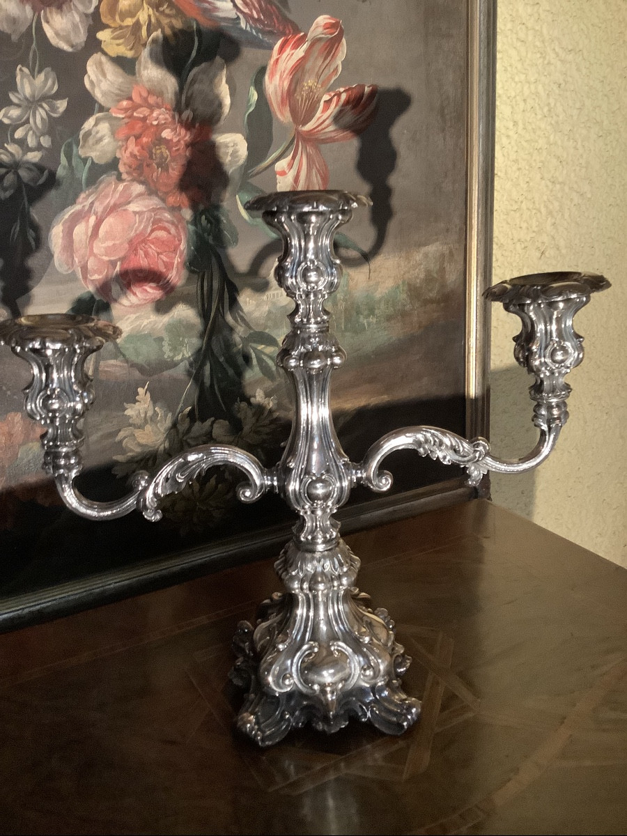 Candeliere stile barocco in scheffield di WM. Rogers Ep 800 Inghilterra