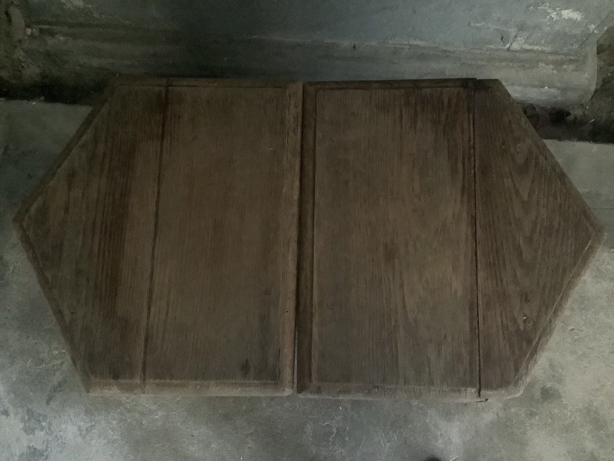 Coppia di sgabelli in legno di rovere Francia Ep 800-photo-2