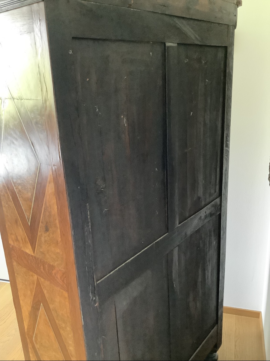 Piccola vetrina in legno di noce e palissandro Ep 800-photo-4