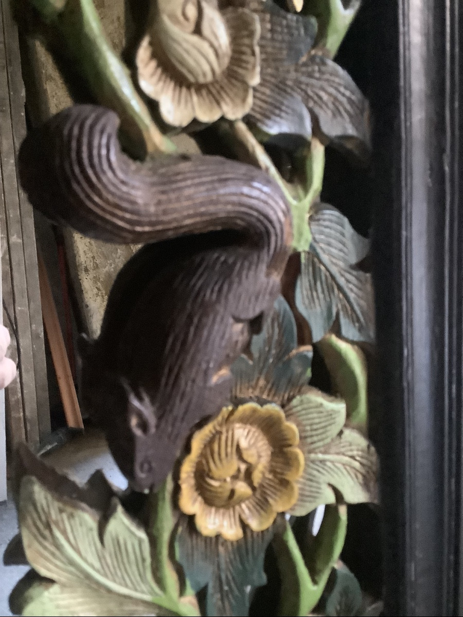 Cornice in legno intagliato e laccato Ep 900-photo-2
