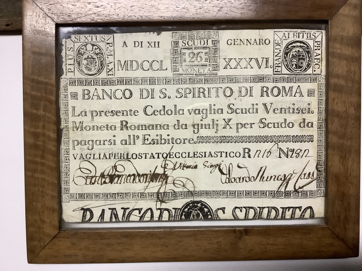 Quattro cedole Banco di Roma e Santo Monte Ep 1750-photo-1