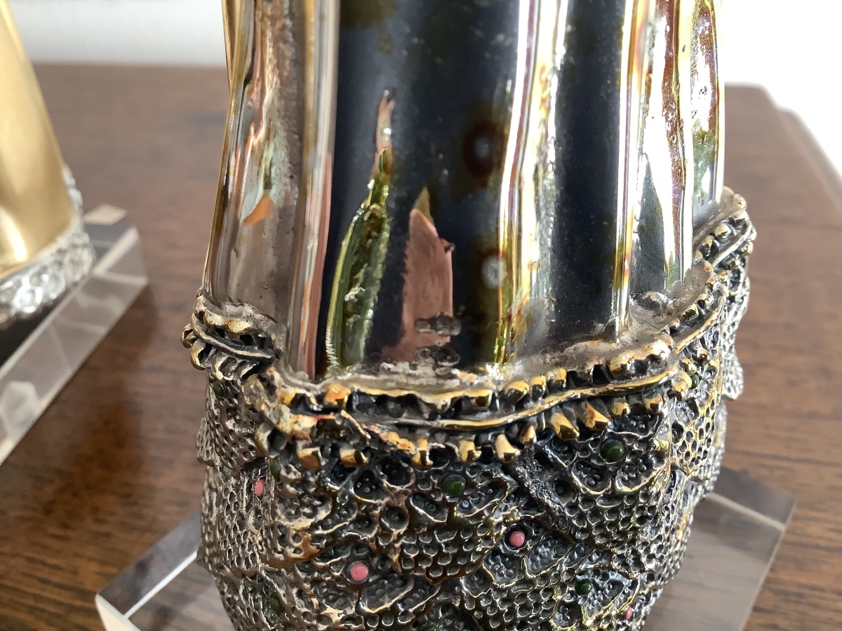 Quattro sculture in argento e oro storia della moda antica  Ep XX  secolo Italia-photo-8